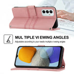 Custodia in pelle per telefono a conchiglia orizzontale con fibbia magnetica a righe in rilievo, For Samsung Galaxy M23 / F23 5G Japanese Version, For Sony Xperia 10 IV, For Sony Xperia 1 IV, For Xiaomi Redmi 10A