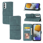 Custodia in pelle per telefono a conchiglia orizzontale con fibbia magnetica a righe in rilievo, For Samsung Galaxy M23 / F23 5G Japanese Version, For Sony Xperia 10 IV, For Sony Xperia 1 IV, For Xiaomi Redmi 10A