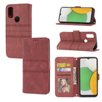 Custodia in pelle per telefono a conchiglia orizzontale con fibbia magnetica a righe in rilievo, For Nokia G21 / G11, For Google Pixel 7 Pro, For Kyocera Android One S9 / Digno Sanga Edition, For OPPO Realme C31 4G Global