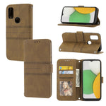 Custodia in pelle per telefono a conchiglia orizzontale con fibbia magnetica a righe in rilievo, For Nokia G21 / G11, For Google Pixel 7 Pro, For Kyocera Android One S9 / Digno Sanga Edition, For OPPO Realme C31 4G Global