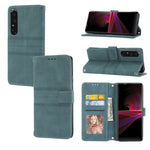 Custodia in pelle per telefono a conchiglia orizzontale con fibbia magnetica a righe in rilievo, For Samsung Galaxy M23 / F23 5G Japanese Version, For Sony Xperia 10 IV, For Sony Xperia 1 IV, For Xiaomi Redmi 10A