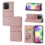 Custodia in pelle per telefono a conchiglia orizzontale con fibbia magnetica a righe in rilievo, For Samsung Galaxy M23 / F23 5G Japanese Version, For Sony Xperia 10 IV, For Sony Xperia 1 IV, For Xiaomi Redmi 10A