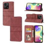Custodia in pelle per telefono a conchiglia orizzontale con fibbia magnetica a righe in rilievo, For Samsung Galaxy M23 / F23 5G Japanese Version, For Sony Xperia 10 IV, For Sony Xperia 1 IV, For Xiaomi Redmi 10A