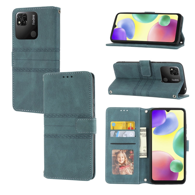 Custodia in pelle per telefono a conchiglia orizzontale con fibbia magnetica a righe in rilievo, For Samsung Galaxy M23 / F23 5G Japanese Version, For Sony Xperia 10 IV, For Sony Xperia 1 IV, For Xiaomi Redmi 10A