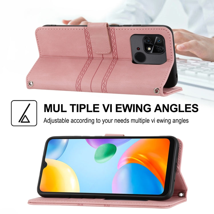 Custodia in pelle per telefono a conchiglia orizzontale con fibbia magnetica a righe in rilievo, For Xiaomi Redmi 10C 4G Global, For Motorola Moto G Stylus 5G 2022, For Xiaomi Redmi Note 11E, For Xiaomi Redmi 10 5G