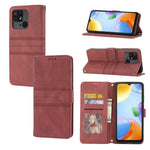 Custodia in pelle per telefono a conchiglia orizzontale con fibbia magnetica a righe in rilievo, For Xiaomi Redmi 10C 4G Global, For Motorola Moto G Stylus 5G 2022, For Xiaomi Redmi Note 11E, For Xiaomi Redmi 10 5G