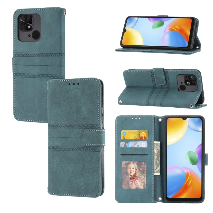 Custodia in pelle per telefono a conchiglia orizzontale con fibbia magnetica a righe in rilievo, For Xiaomi Redmi 10C 4G Global, For Motorola Moto G Stylus 5G 2022, For Xiaomi Redmi Note 11E, For Xiaomi Redmi 10 5G