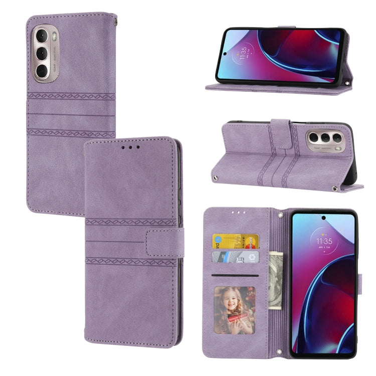 Custodia in pelle per telefono a conchiglia orizzontale con fibbia magnetica a righe in rilievo, For Xiaomi Redmi 10C 4G Global, For Motorola Moto G Stylus 5G 2022, For Xiaomi Redmi Note 11E, For Xiaomi Redmi 10 5G