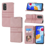 Custodia in pelle per telefono a conchiglia orizzontale con fibbia magnetica a righe in rilievo, For Xiaomi Redmi 10C 4G Global, For Motorola Moto G Stylus 5G 2022, For Xiaomi Redmi Note 11E, For Xiaomi Redmi 10 5G