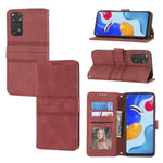 Custodia in pelle per telefono a conchiglia orizzontale con fibbia magnetica a righe in rilievo, For Xiaomi Redmi 10C 4G Global, For Motorola Moto G Stylus 5G 2022, For Xiaomi Redmi Note 11E, For Xiaomi Redmi 10 5G