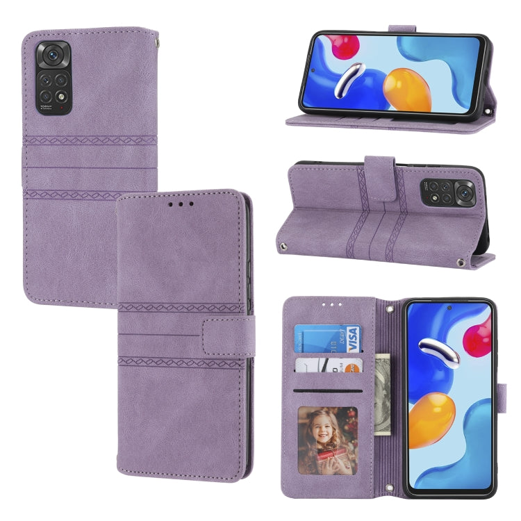 Custodia in pelle per telefono a conchiglia orizzontale con fibbia magnetica a righe in rilievo, For Xiaomi Redmi 10C 4G Global, For Motorola Moto G Stylus 5G 2022, For Xiaomi Redmi Note 11E, For Xiaomi Redmi 10 5G