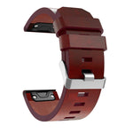 (Senza filo per cucire) Cinturino in pelle a sgancio rapido, For Garmin Fenix 5X