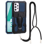 Lanyard Armor Warrior PC + custodia per telefono in TPU, For Samsung Galaxy A33 5G, For Samsung Galaxy A53 5G, For Samsung Galaxy A73 5G, For Samsung Galaxy M52