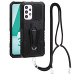 Lanyard Armor Warrior PC + custodia per telefono in TPU, For Samsung Galaxy A33 5G, For Samsung Galaxy A53 5G, For Samsung Galaxy A73 5G, For Samsung Galaxy M52