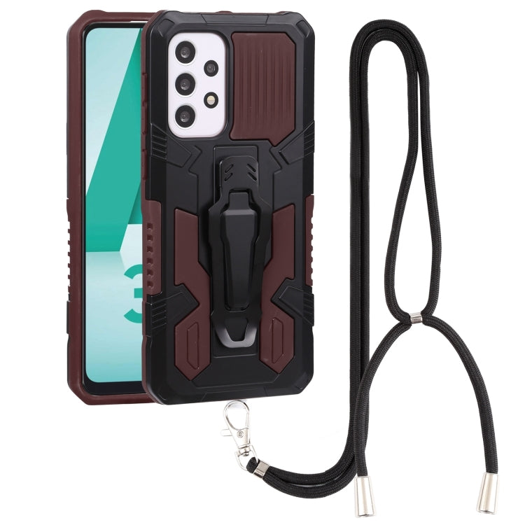 Lanyard Armor Warrior PC + custodia per telefono in TPU, For Samsung Galaxy A33 5G, For Samsung Galaxy A53 5G, For Samsung Galaxy A73 5G, For Samsung Galaxy M52
