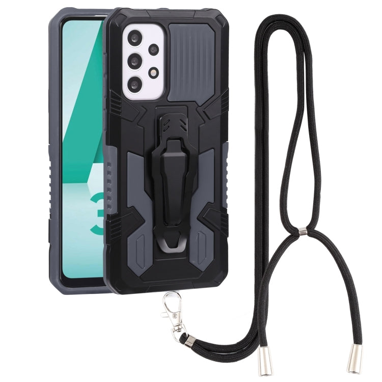 Lanyard Armor Warrior PC + custodia per telefono in TPU, For Samsung Galaxy A33 5G, For Samsung Galaxy A53 5G, For Samsung Galaxy A73 5G, For Samsung Galaxy M52