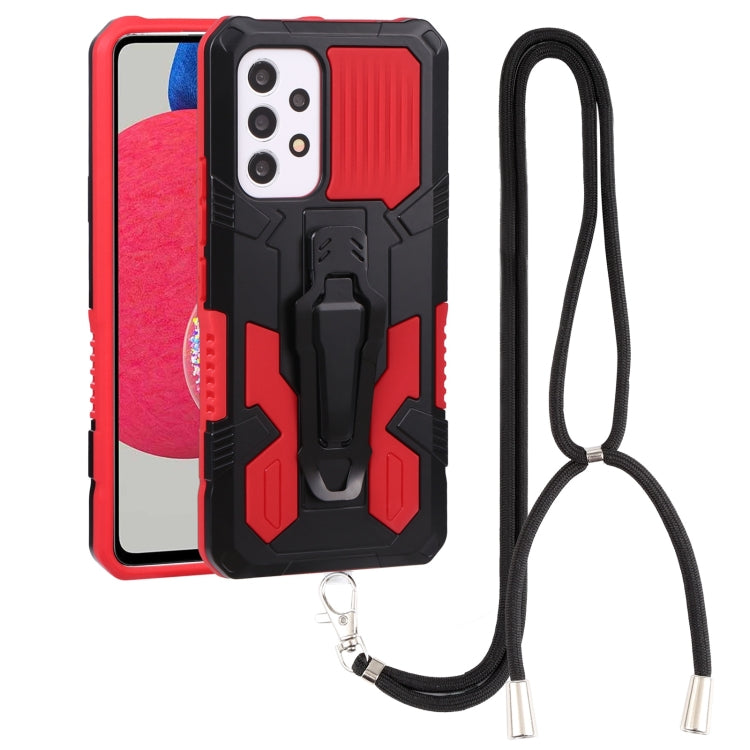 Lanyard Armor Warrior PC + custodia per telefono in TPU, For Samsung Galaxy A33 5G, For Samsung Galaxy A53 5G, For Samsung Galaxy A73 5G, For Samsung Galaxy M52