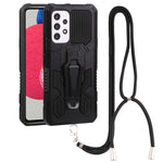 Lanyard Armor Warrior PC + custodia per telefono in TPU, For Samsung Galaxy A33 5G, For Samsung Galaxy A53 5G, For Samsung Galaxy A73 5G, For Samsung Galaxy M52