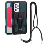 Lanyard Armor Warrior PC + custodia per telefono in TPU, For Samsung Galaxy A33 5G, For Samsung Galaxy A53 5G, For Samsung Galaxy A73 5G, For Samsung Galaxy M52