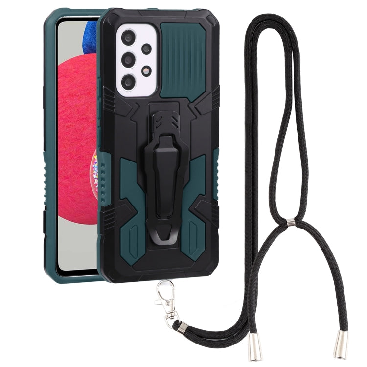 Lanyard Armor Warrior PC + custodia per telefono in TPU, For Samsung Galaxy A33 5G, For Samsung Galaxy A53 5G, For Samsung Galaxy A73 5G, For Samsung Galaxy M52