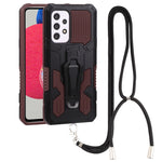 Lanyard Armor Warrior PC + custodia per telefono in TPU, For Samsung Galaxy A33 5G, For Samsung Galaxy A53 5G, For Samsung Galaxy A73 5G, For Samsung Galaxy M52