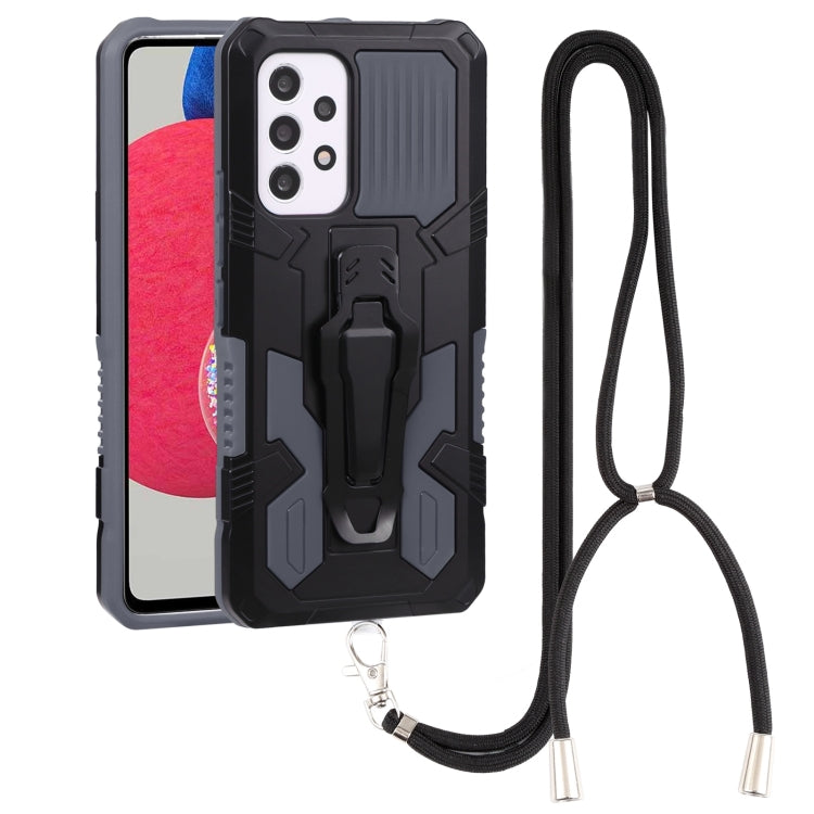 Lanyard Armor Warrior PC + custodia per telefono in TPU, For Samsung Galaxy A33 5G, For Samsung Galaxy A53 5G, For Samsung Galaxy A73 5G, For Samsung Galaxy M52