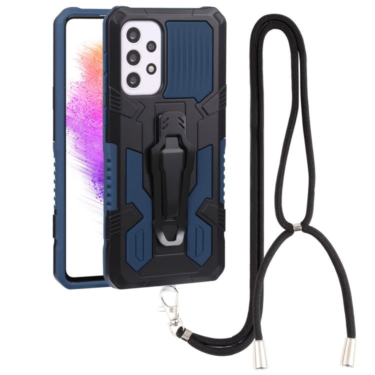Lanyard Armor Warrior PC + custodia per telefono in TPU, For Samsung Galaxy A33 5G, For Samsung Galaxy A53 5G, For Samsung Galaxy A73 5G, For Samsung Galaxy M52