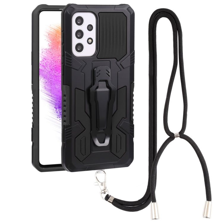 Lanyard Armor Warrior PC + custodia per telefono in TPU, For Samsung Galaxy A33 5G, For Samsung Galaxy A53 5G, For Samsung Galaxy A73 5G, For Samsung Galaxy M52