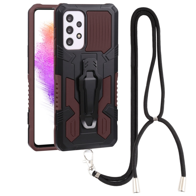 Lanyard Armor Warrior PC + custodia per telefono in TPU, For Samsung Galaxy A33 5G, For Samsung Galaxy A53 5G, For Samsung Galaxy A73 5G, For Samsung Galaxy M52