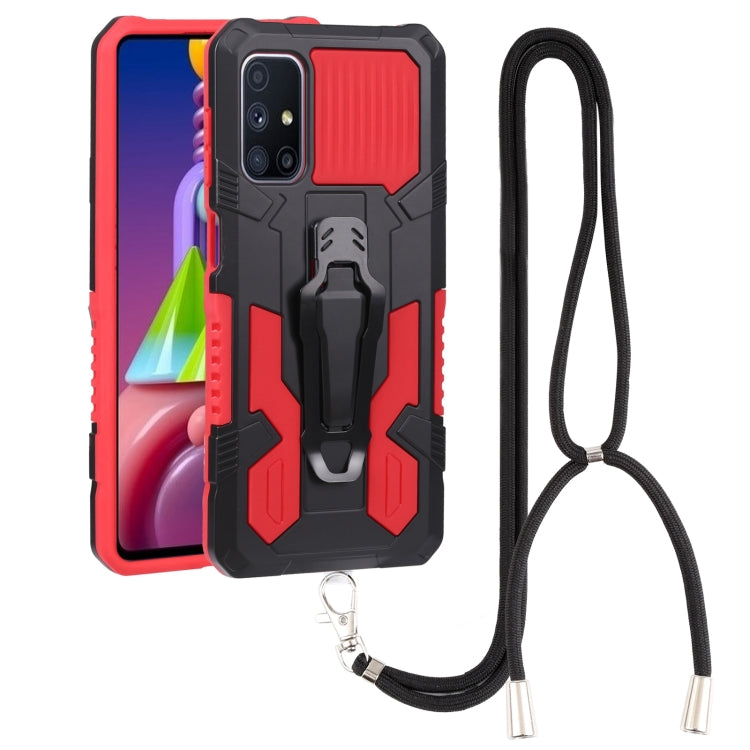 Lanyard Armor Warrior PC + custodia per telefono in TPU, For Samsung Galaxy A33 5G, For Samsung Galaxy A53 5G, For Samsung Galaxy A73 5G, For Samsung Galaxy M52