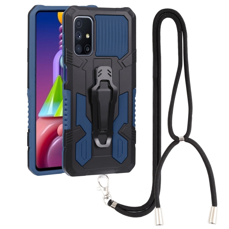 Lanyard Armor Warrior PC + custodia per telefono in TPU, For Samsung Galaxy A33 5G, For Samsung Galaxy A53 5G, For Samsung Galaxy A73 5G, For Samsung Galaxy M52