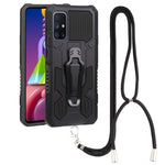 Lanyard Armor Warrior PC + custodia per telefono in TPU, For Samsung Galaxy A33 5G, For Samsung Galaxy A53 5G, For Samsung Galaxy A73 5G, For Samsung Galaxy M52