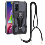 Lanyard Armor Warrior PC + custodia per telefono in TPU, For Samsung Galaxy A33 5G, For Samsung Galaxy A53 5G, For Samsung Galaxy A73 5G, For Samsung Galaxy M52
