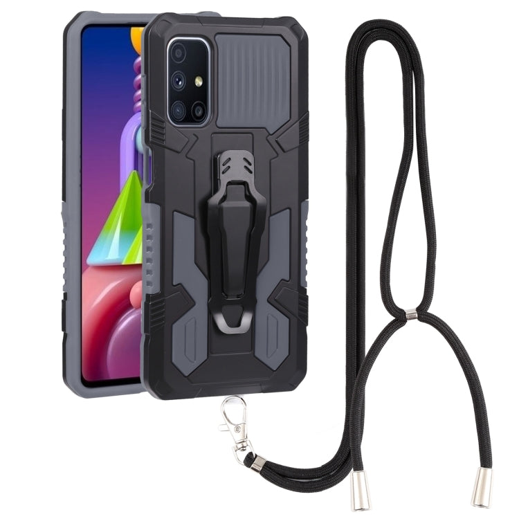 Lanyard Armor Warrior PC + custodia per telefono in TPU, For Samsung Galaxy A33 5G, For Samsung Galaxy A53 5G, For Samsung Galaxy A73 5G, For Samsung Galaxy M52