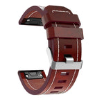 (Con filo per cucire) Cinturino in pelle a sgancio rapido, For Garmin Fenix 5X