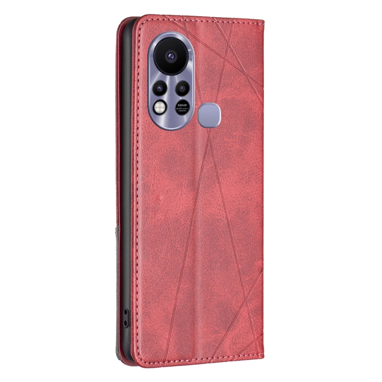 Custodia per telefono in pelle magnetica con trama a rombo, For Infinix Hot 11s NFC, For Infinix Note 11 Pro, For Infinix Note 11, For Infinix Smart 6