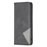 Custodia per telefono in pelle magnetica con trama a rombo, For Xiaomi Poco M4 Pro, For Xiaomi Poco M4 Pro 5G