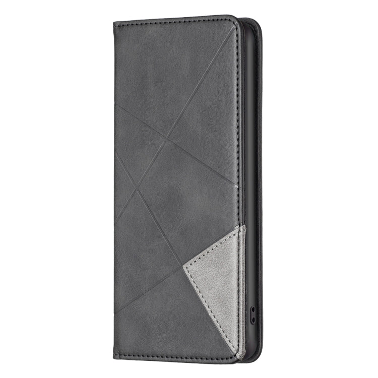 Custodia per telefono in pelle magnetica con trama a rombo, For Xiaomi Poco M4 Pro, For Xiaomi Poco M4 Pro 5G