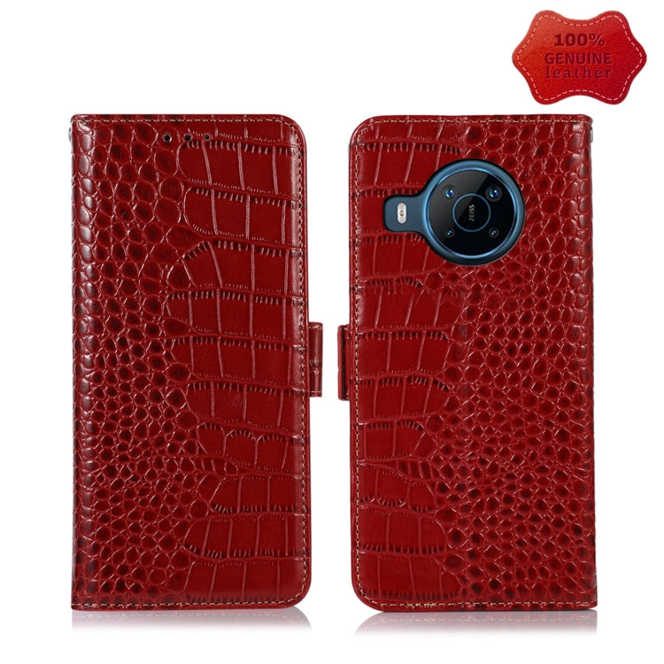Custodia per telefono in pelle di vacchetta di coccodrillo, For Nokia X100, For OPPO Reno7 4G Global/F21 Pro 4G, For Xiaomi Redmi 10A / 9C, For Samsung Galaxy F23 5G / M23, For Samsung Galaxy M53 5G, For Samsung Galaxy S21 FE 5G