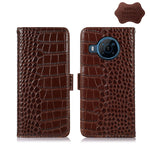 Custodia per telefono in pelle di vacchetta di coccodrillo, For Nokia X100, For OPPO Reno7 4G Global/F21 Pro 4G, For Xiaomi Redmi 10A / 9C, For Samsung Galaxy F23 5G / M23, For Samsung Galaxy M53 5G, For Samsung Galaxy S21 FE 5G