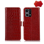 Custodia per telefono in pelle di vacchetta di coccodrillo, For Nokia X100, For OPPO Reno7 4G Global/F21 Pro 4G, For Xiaomi Redmi 10A / 9C, For Samsung Galaxy F23 5G / M23, For Samsung Galaxy M53 5G, For Samsung Galaxy S21 FE 5G