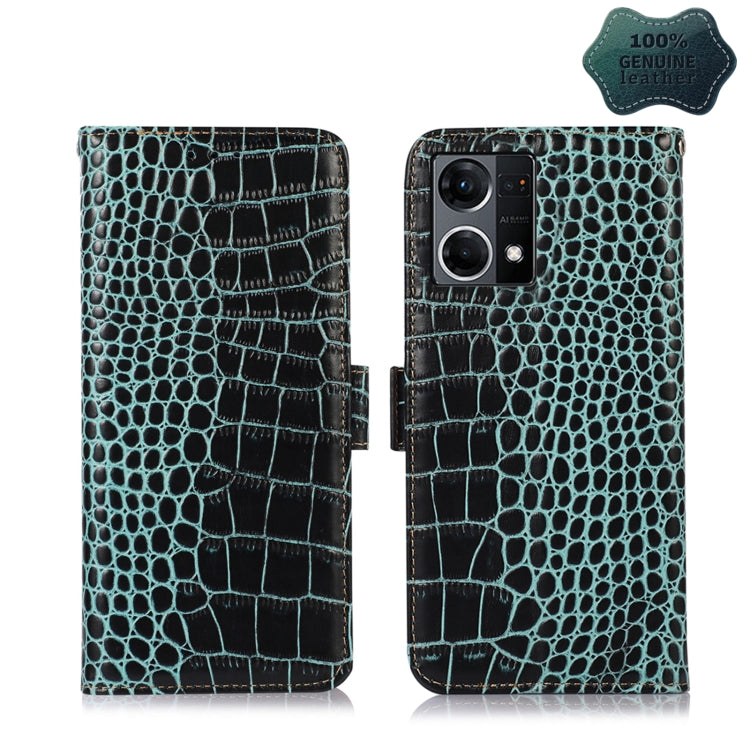Custodia per telefono in pelle di vacchetta di coccodrillo, For Nokia X100, For OPPO Reno7 4G Global/F21 Pro 4G, For Xiaomi Redmi 10A / 9C, For Samsung Galaxy F23 5G / M23, For Samsung Galaxy M53 5G, For Samsung Galaxy S21 FE 5G