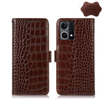 Custodia per telefono in pelle di vacchetta di coccodrillo, For Nokia X100, For OPPO Reno7 4G Global/F21 Pro 4G, For Xiaomi Redmi 10A / 9C, For Samsung Galaxy F23 5G / M23, For Samsung Galaxy M53 5G, For Samsung Galaxy S21 FE 5G