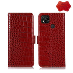 Custodia per telefono in pelle di vacchetta di coccodrillo, For Nokia X100, For OPPO Reno7 4G Global/F21 Pro 4G, For Xiaomi Redmi 10A / 9C, For Samsung Galaxy F23 5G / M23, For Samsung Galaxy M53 5G, For Samsung Galaxy S21 FE 5G