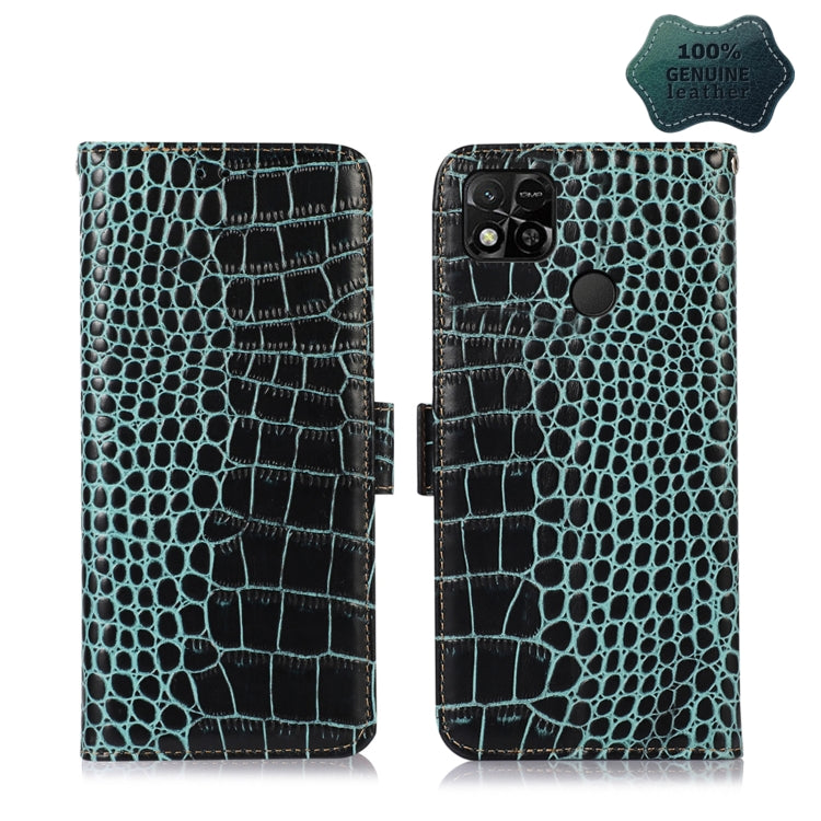 Custodia per telefono in pelle di vacchetta di coccodrillo, For Nokia X100, For OPPO Reno7 4G Global/F21 Pro 4G, For Xiaomi Redmi 10A / 9C, For Samsung Galaxy F23 5G / M23, For Samsung Galaxy M53 5G, For Samsung Galaxy S21 FE 5G