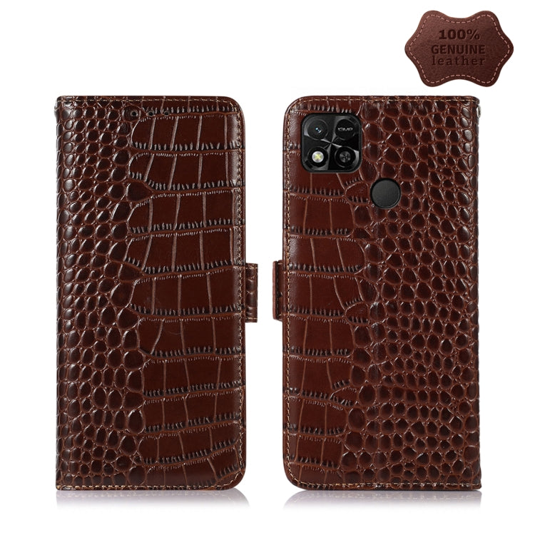 Custodia per telefono in pelle di vacchetta di coccodrillo, For Nokia X100, For OPPO Reno7 4G Global/F21 Pro 4G, For Xiaomi Redmi 10A / 9C, For Samsung Galaxy F23 5G / M23, For Samsung Galaxy M53 5G, For Samsung Galaxy S21 FE 5G