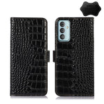 Custodia per telefono in pelle di vacchetta di coccodrillo, For Nokia X100, For OPPO Reno7 4G Global/F21 Pro 4G, For Xiaomi Redmi 10A / 9C, For Samsung Galaxy F23 5G / M23, For Samsung Galaxy M53 5G, For Samsung Galaxy S21 FE 5G