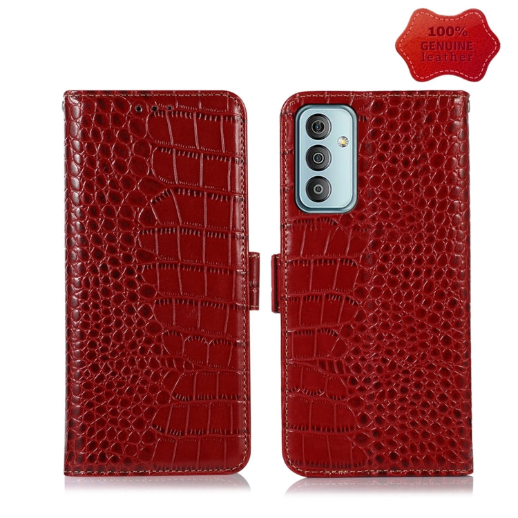 Custodia per telefono in pelle di vacchetta di coccodrillo, For Nokia X100, For OPPO Reno7 4G Global/F21 Pro 4G, For Xiaomi Redmi 10A / 9C, For Samsung Galaxy F23 5G / M23, For Samsung Galaxy M53 5G, For Samsung Galaxy S21 FE 5G