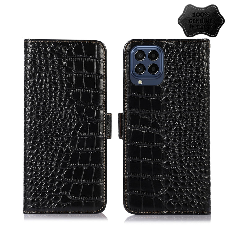Custodia per telefono in pelle di vacchetta di coccodrillo, For Nokia X100, For OPPO Reno7 4G Global/F21 Pro 4G, For Xiaomi Redmi 10A / 9C, For Samsung Galaxy F23 5G / M23, For Samsung Galaxy M53 5G, For Samsung Galaxy S21 FE 5G