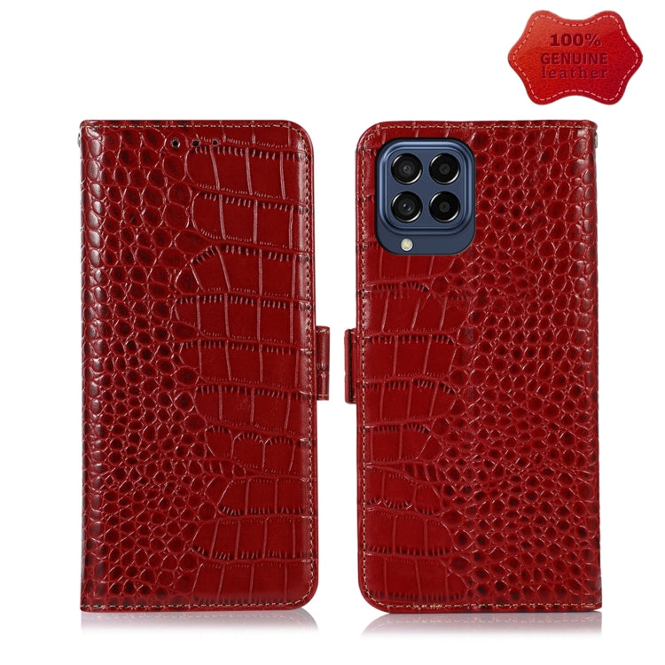 Custodia per telefono in pelle di vacchetta di coccodrillo, For Nokia X100, For OPPO Reno7 4G Global/F21 Pro 4G, For Xiaomi Redmi 10A / 9C, For Samsung Galaxy F23 5G / M23, For Samsung Galaxy M53 5G, For Samsung Galaxy S21 FE 5G